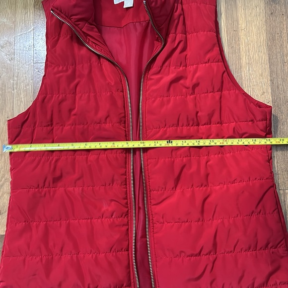 *last chance!!* MICHAEL Michael Kors | Women’s red vest with gold zipper - Picture 10 of 16